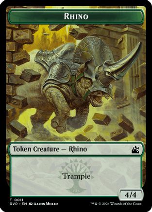Rhino Token (RVR-011) [Ravnica Remastered]