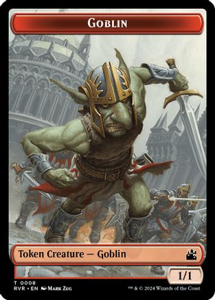 Goblin (0008) // Dragon Double-Sided Token (RVR-8 // 7) [Ravnica Remastered] Foil