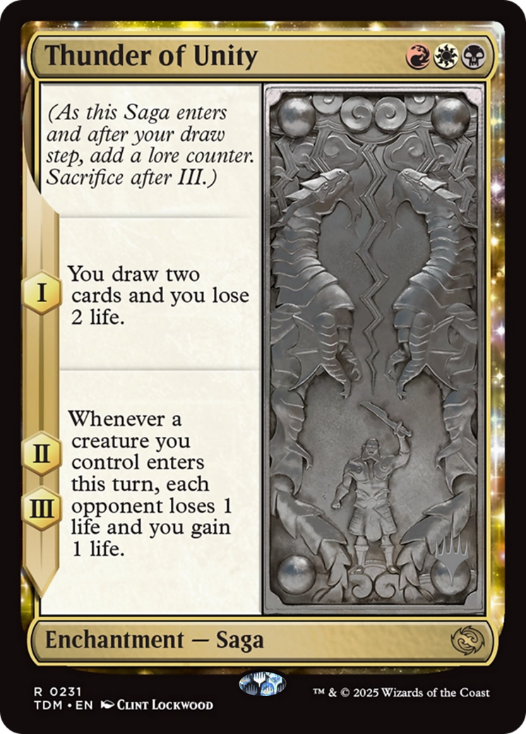 Thunder of Unity (PPTDM-231) [Promo Pack: Tarkir: Dragonstorm] Foil