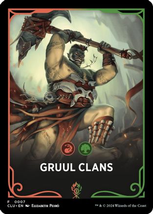 Gruul Clans Theme Card (CLU-007) [Ravnica: Clue Edition]
