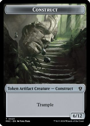 Construct // Soldier Double-Sided Token (MKC-23 // 3) [Commander: Murders at Karlov Manor]