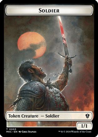 Soldier // Ogre Double-Sided Token (MKC-3 // 14) [Commander: Murders at Karlov Manor]