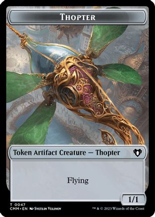 Thopter // Elemental (0025) Double-Sided Token (CMM-47 // 25) [Commander Masters]