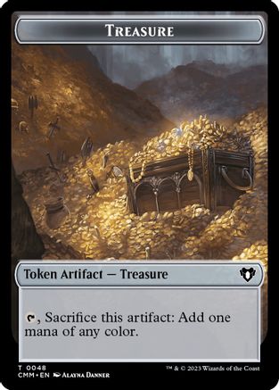 Treasure // Cat (0005) Double-Sided Token (CMM-48 // 5) [Commander Masters]