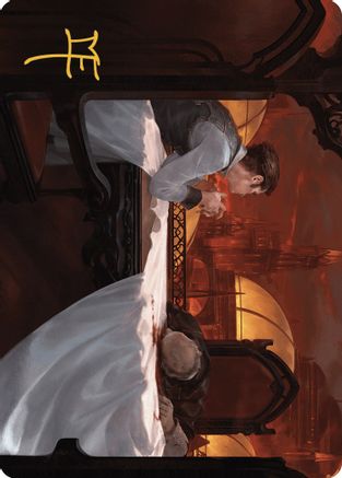 Expedited Inheritance Art Card (Gold-Stamped Signature) (ASMKM-012) [Art Series: Murders at Karlov Manor]