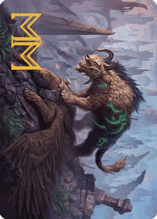 Axebane Ferox Art Card (Gold-Stamped Signature) (ASMKM-013) [Art Series: Murders at Karlov Manor]