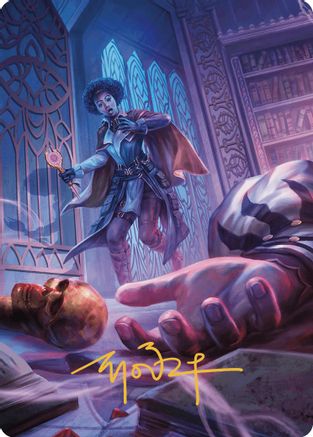 Deadly Complication Art Card (Gold-Stamped Signature) (ASMKM-033) [Art Series: Murders at Karlov Manor]