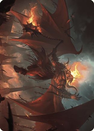 Rakdos, Patron of Chaos Art Card (22/49) (ASMKM-022) [Art Series: Murders at Karlov Manor]