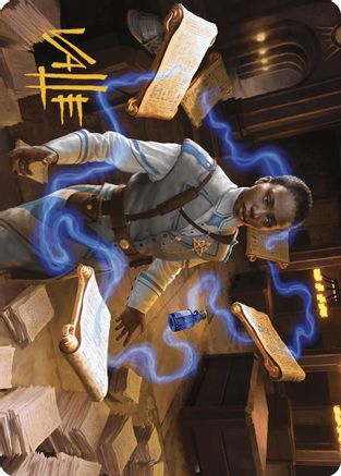 Case File Auditor Art Card (Gold-Stamped Signature) (ASMKM-003) [Art Series: Murders at Karlov Manor]