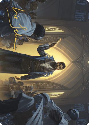 Auspicious Arrival Art Card (Gold-Stamped Signature) (ASMKM-002) [Art Series: Murders at Karlov Manor]