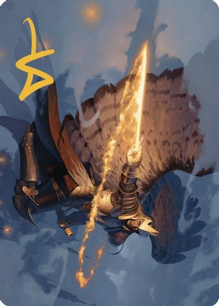 Aurelia's Vindicator Art Card (Gold-Stamped Signature) (ASMKM-001) [Art Series: Murders at Karlov Manor]