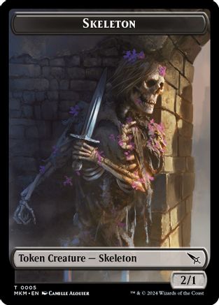 Skeleton Token (MKM-005) [Murders at Karlov Manor]