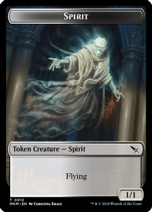 Spirit Token (MKM-012) [Murders at Karlov Manor]