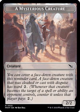 A Mysterious Creature Token (MKM-021) [Murders at Karlov Manor]