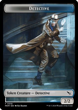 Detective // Thopter (0019) Double-Sided Token (MKM-10 // 19) [Murders at Karlov Manor] Foil