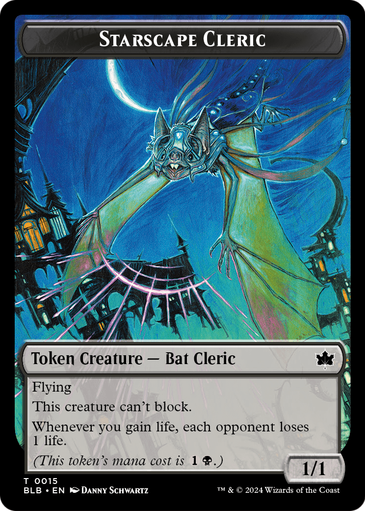 Starscape Cleric Token (BLB-015) [Bloomburrow Tokens]