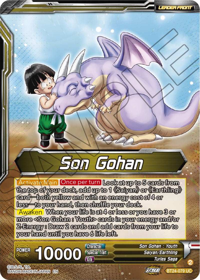 Son Gohan // Son Gohan, Rampage Premonition (BT24-079) [Beyond Generations]