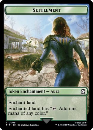 Settlement // Food (0013) Double-Sided Token (PIP-8 // 13) [Universes Beyond: Fallout]