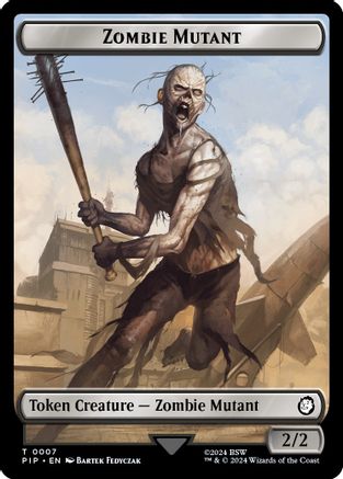 Zombie Mutant // Copy Double-Sided Token (PIP-7 // 1) [Universes Beyond: Fallout]