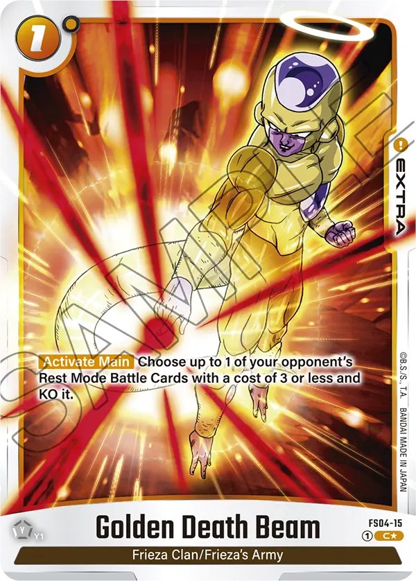 Golden Death Beam (Bonus Pack Alternate Art) [Starter Deck: Frieza]