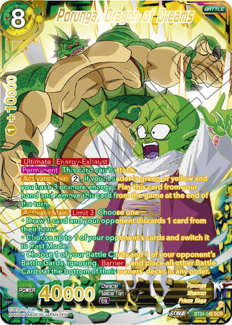 Porunga, Dragon of Dreams (Collector Booster) (BT24-140) [Beyond Generations]