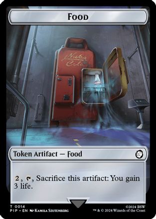 Food (0014) // Alien Double-Sided Token (PIP-14 // 6) [Universes Beyond: Fallout] Foil