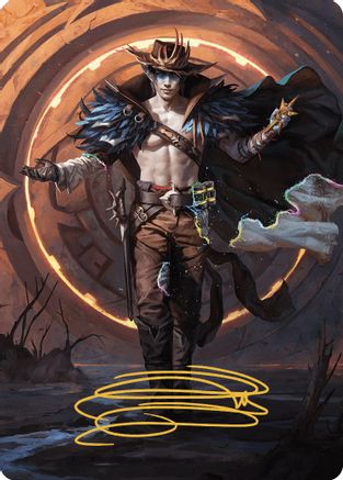 Oko, the Ringleader Art Card (29/54) (Gold-Stamped Signature) (ASOTJ-029) [Art Series: Outlaws of Thunder Junction]