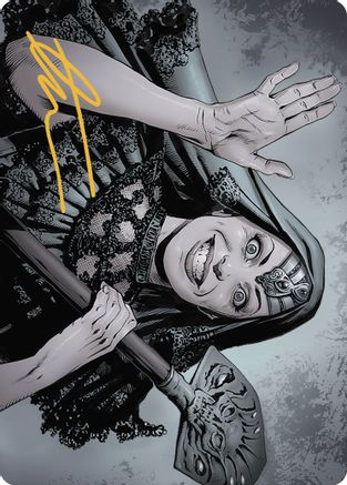 Gisa, the Hellraiser Art Card (Gold-Stamped Signature) (ASOTJ-051) [Art Series: Outlaws of Thunder Junction]