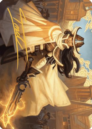 Omenport Vigilante Art Card (Gold-Stamped Signature) (ASOTJ-003) [Art Series: Outlaws of Thunder Junction]