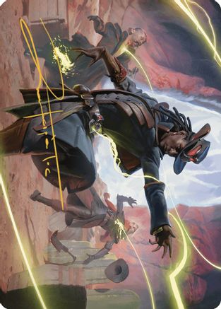 Lilah, Undefeated Slickshot Art Card (Gold-Stamped Signature) (ASOTJ-026) [Art Series: Outlaws of Thunder Junction]