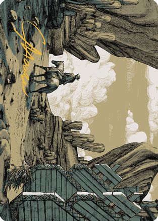 Path to Exile Art Card (Gold-Stamped Signature) (ASOTJ-037) [Art Series: Outlaws of Thunder Junction]