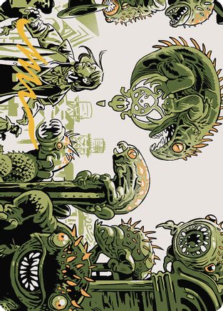Pest Infestation Art Card (Gold-Stamped Signature) (ASOTJ-042) [Art Series: Outlaws of Thunder Junction]