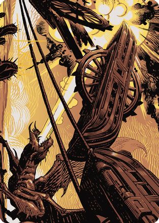 Cruel Ultimatum Art Card (Gold-Stamped Signature) (ASOTJ-043) [Art Series: Outlaws of Thunder Junction]