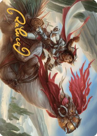 Frontier Seeker Art Card (Gold-Stamped Signature) (ASOTJ-002) [Art Series: Outlaws of Thunder Junction]