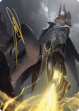 Ruthless Lawbringer Art Card (Gold-Stamped Signature) (ASOTJ-032) [Art Series: Outlaws of Thunder Junction]