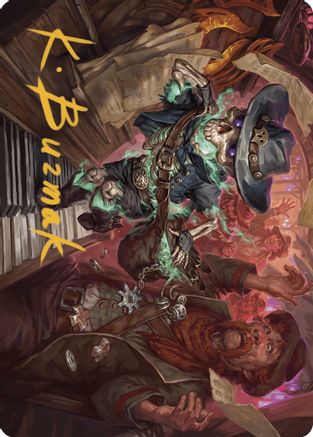 Tinybones, the Pickpocket Art Card (Gold-Stamped Signature) (ASOTJ-010) [Art Series: Outlaws of Thunder Junction]