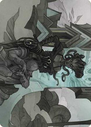 Vraska Joins Up Art Card (ASOTJ-034) [Art Series: Outlaws of Thunder Junction]