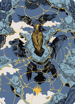 Fractured Identity Art Card (Gold-Stamped Planeswalker Symbol) (ASOTJ-046) [Art Series: Outlaws of Thunder Junction]