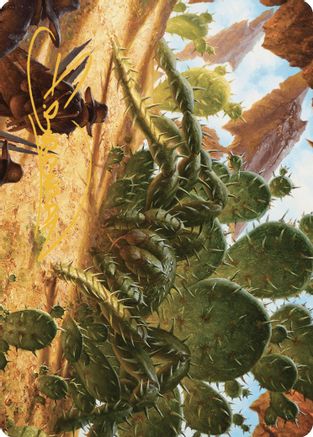Cactarantula Art Card (Gold-Stamped Signature) (ASOTJ-012) [Art Series: Outlaws of Thunder Junction]