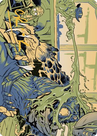 Voidslime Art Card (Gold-Stamped Signature) (ASOTJ-049) [Art Series: Outlaws of Thunder Junction]