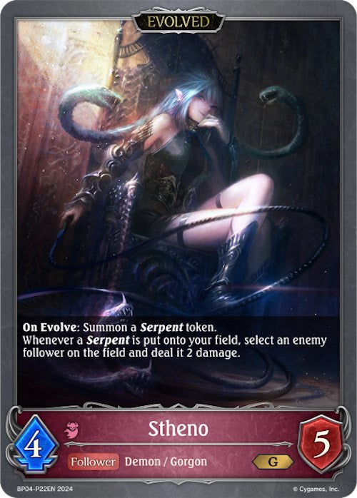 Stheno (Evolved) - P22EN (Foil) (BP04-P22EN) [Cosmic Mythos]