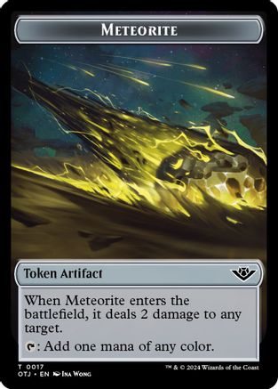 Meteorite Token (OTJ-017) [Outlaws of Thunder Junction]