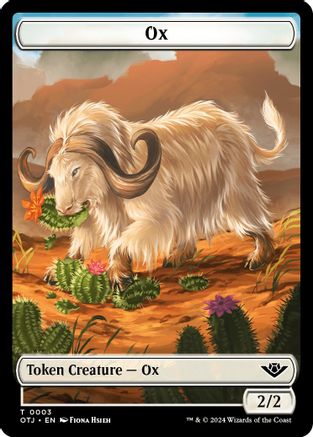 Ox // Plot Double-Sided Token (OTJ-3 // 20) [Outlaws of Thunder Junction]