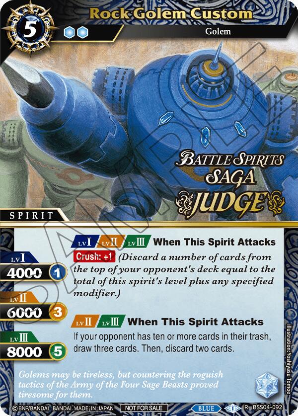 Rock Golem Custom (Judge Pack 2024 Vol. 1) (BSS04-092) [Launch & Event Promos]