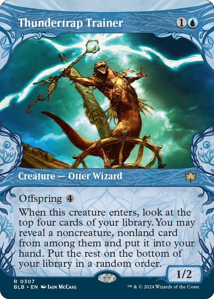 Thundertrap Trainer (Showcase) (BLB-307) (Borderless) [Bloomburrow] Foil