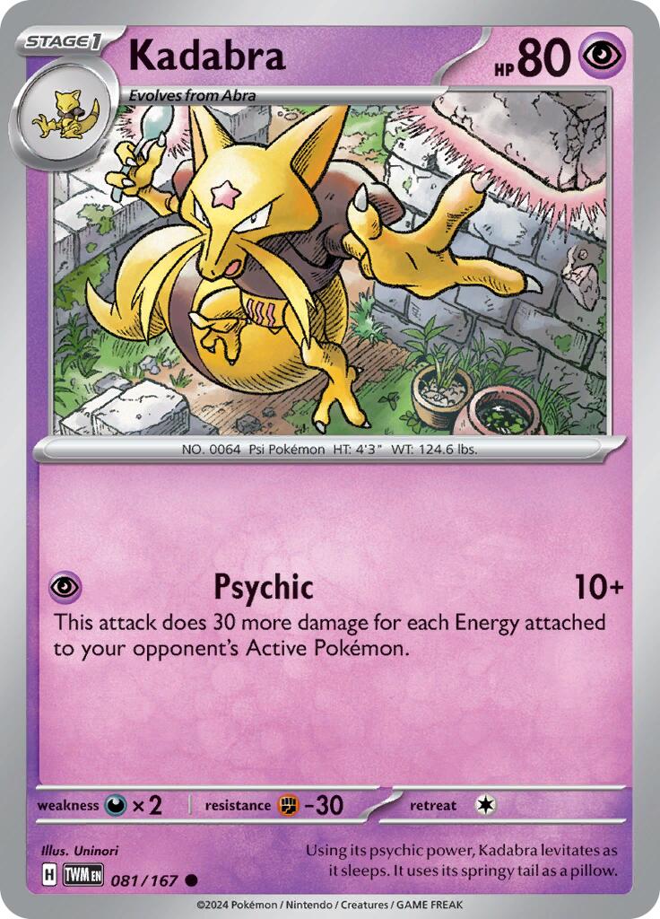Kadabra (081/167) [Scarlet & Violet: Twilight Masquerade]