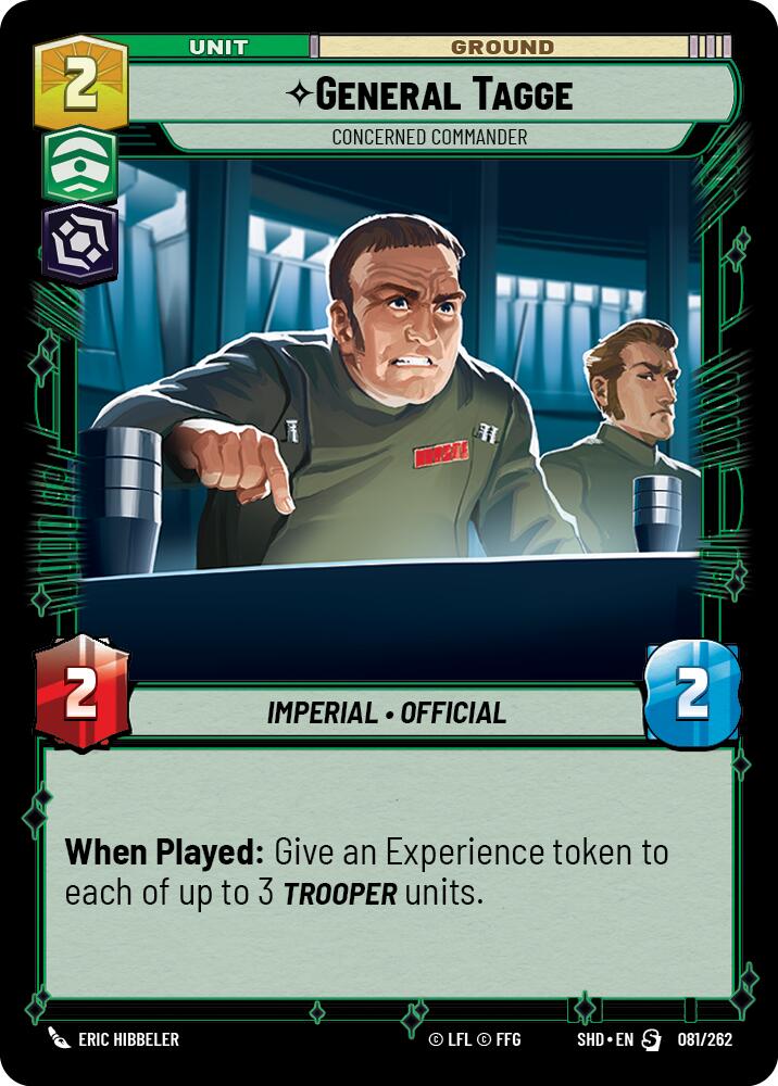 General Tagge - Concerned Commander (081/262) [Shadows of the Galaxy]