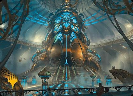 Aether Refinery Art Card (Gold-Stamped Planeswalker Symbol) (ASMH3-030) [Art Series: Modern Horizons 3]