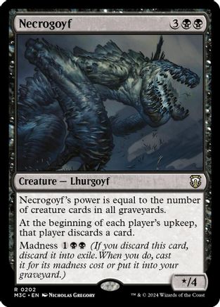 Necrogoyf (Ripple Foil) (M3C-202) [Modern Horizons 3 Commander] Foil