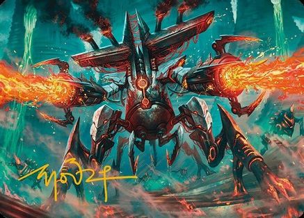 Exterminator Magmarch Art Card (Gold-Stamped Signature) (ASMH3-033) [Art Series: Modern Horizons 3]